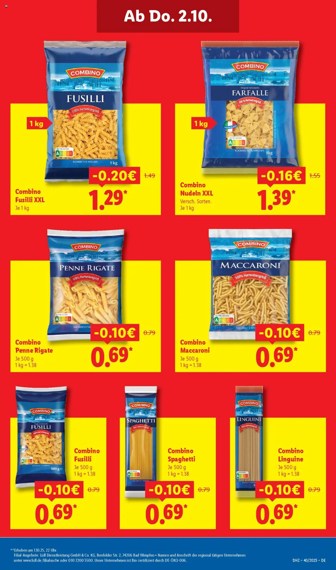 Lidl Prospekt Bestwig – gültig ab 29.09.2025 | Seite: 3 | Produkte: Bad, Nudeln