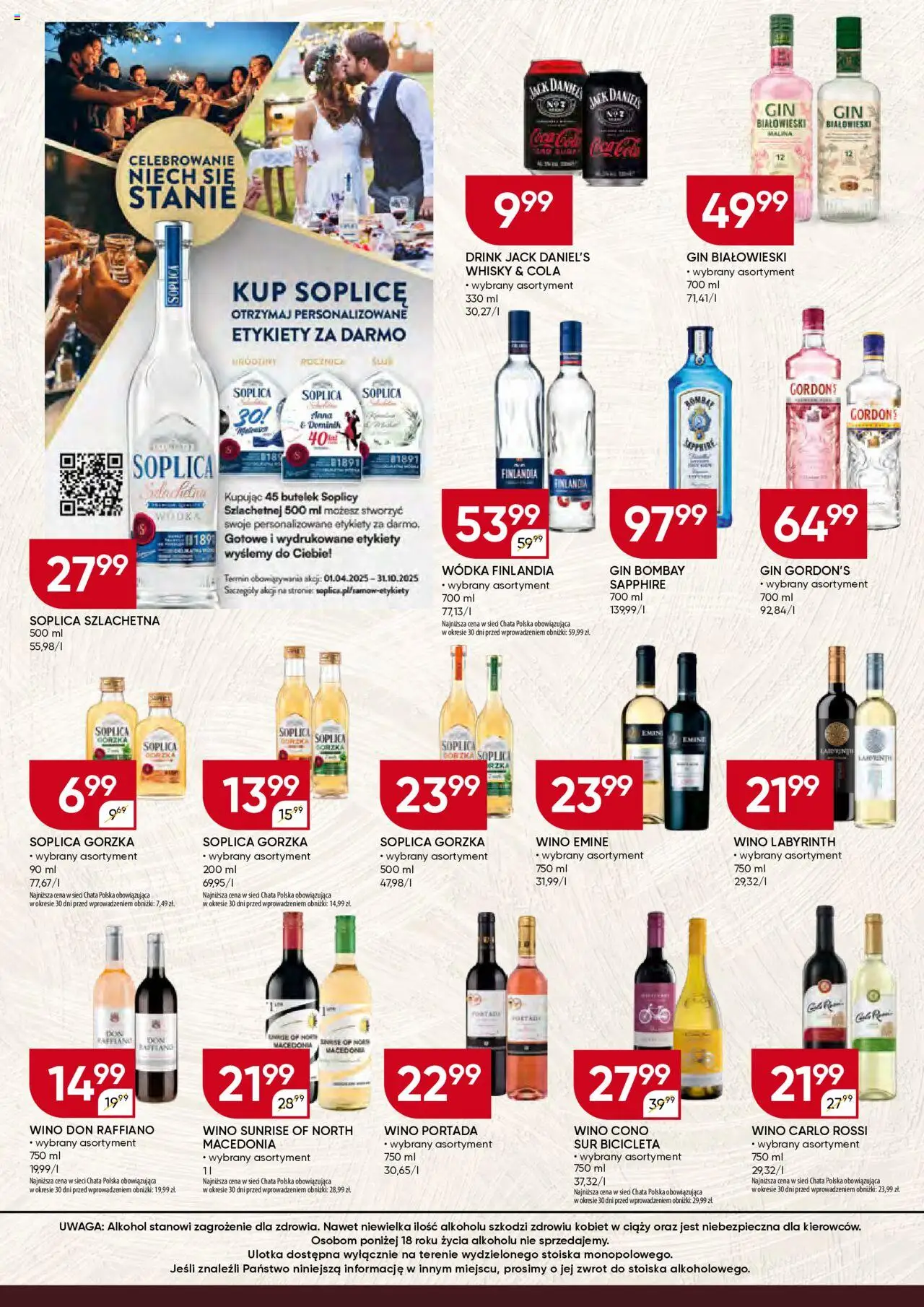 Chata Polska Gazetka - Mocna Oferta od 12.08.2025 | Strona: 2 | Produkty: Gin Bombay, Gin, Alkohol, Wódka