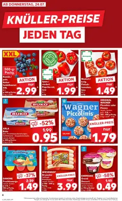 Kaufland prospekt Bottrop	 - gültig ab dem 23.07.2025 | Seite: 6 | Produkte: Paprika rot, Paprika, Piccolinis, Salami