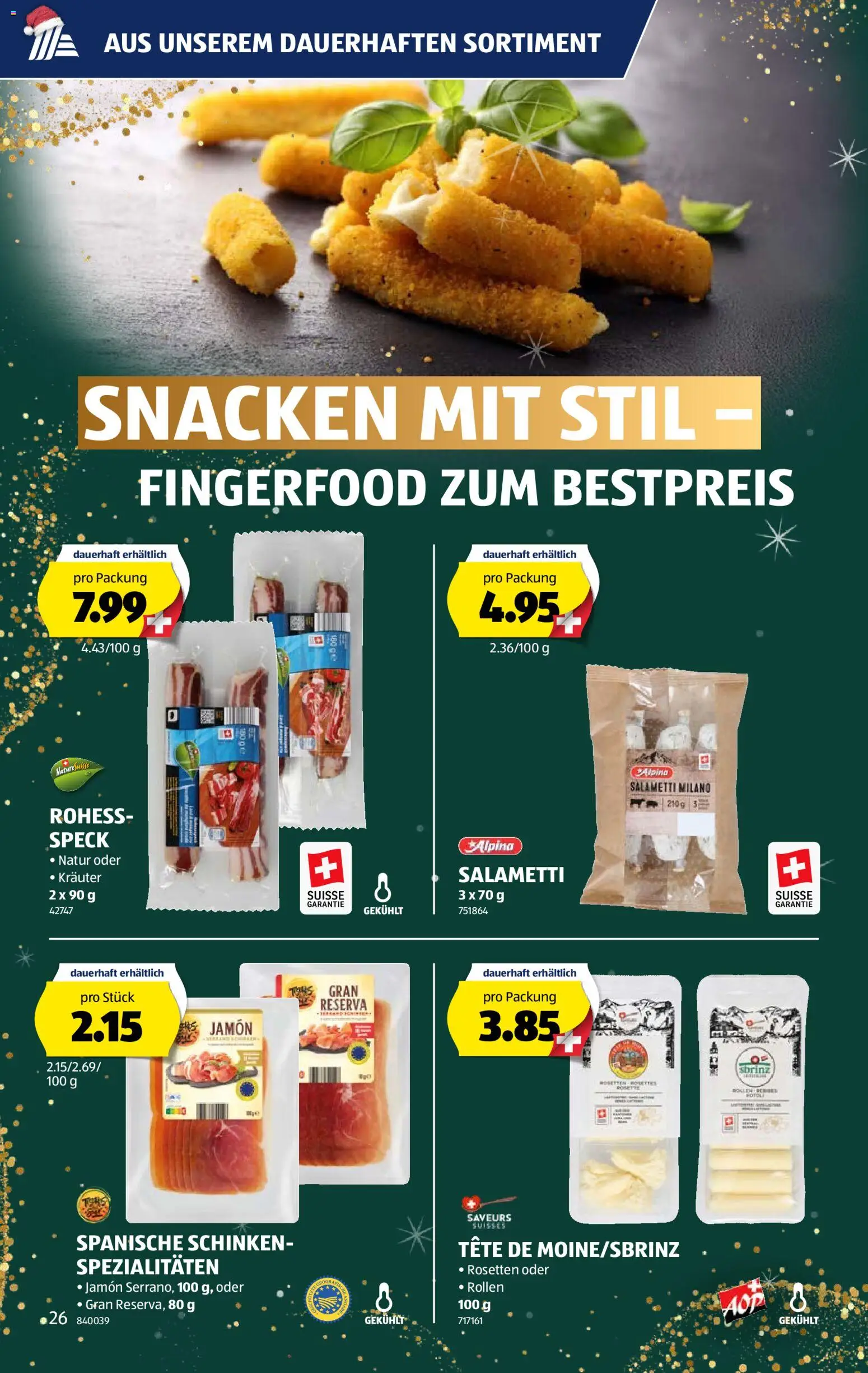 Aldi Aktionen – gültig ab 24.12.2025 | Seite: 26 | Produkte: Schinken