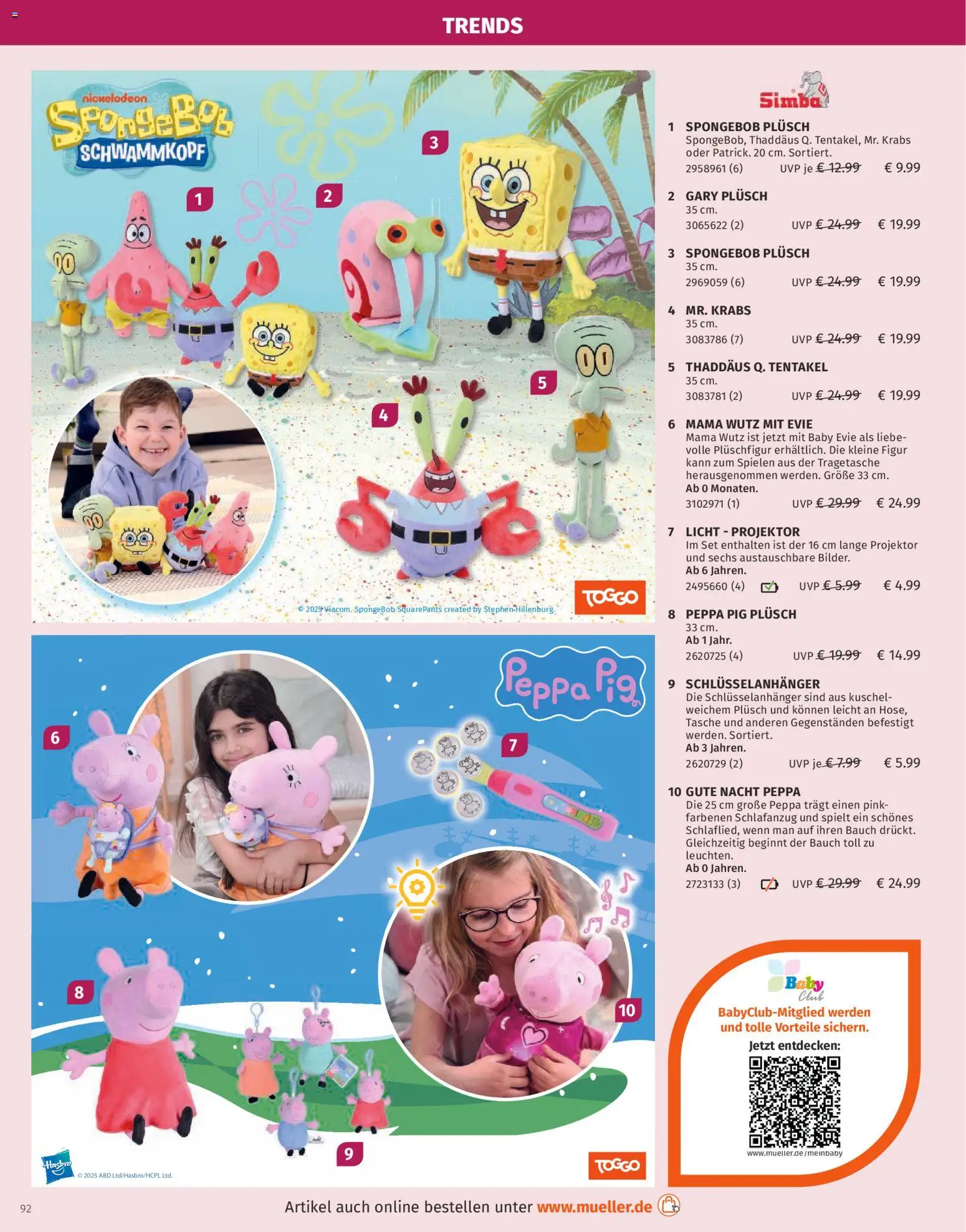 Müller Spielwarenkatalog – gültig ab 27.10.2025 | Seite: 92 | Produkte: Tasche