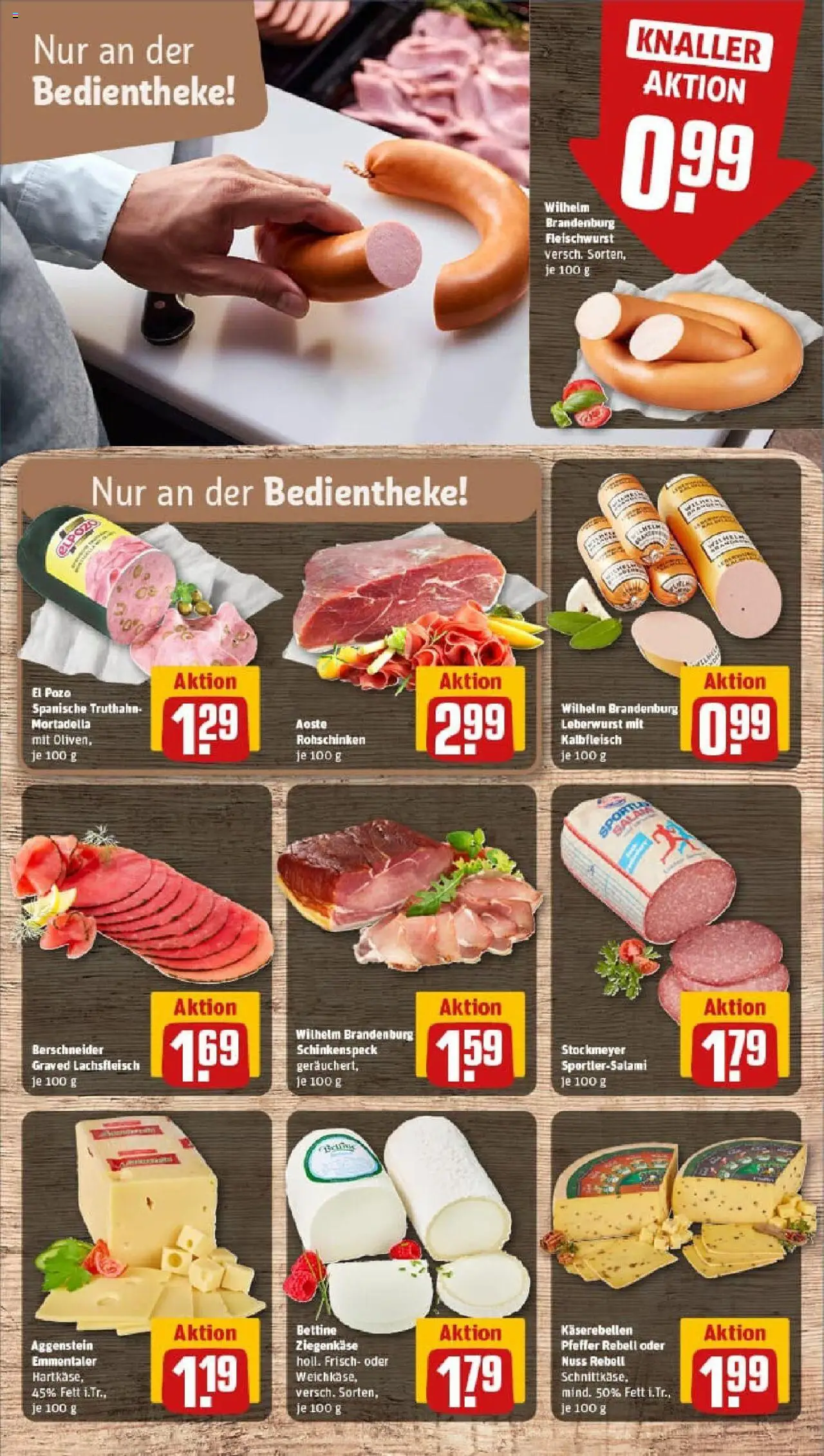 Rewe prospekt Berlin / Neukölln	 – gültig ab 28.09.2025 | Seite: 13 | Produkte: Ziegenkäse, Pfeffer, Salami