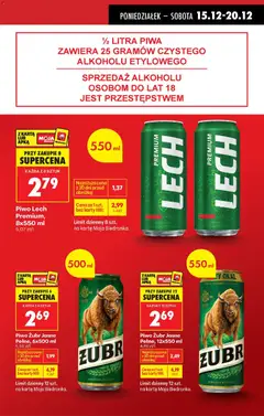 Pogląd oferty "Biedronka gazetka" - ważna od 15.12.2025 | Strona: 19 | Produkty: Piwo żubr, Karta, Piwo