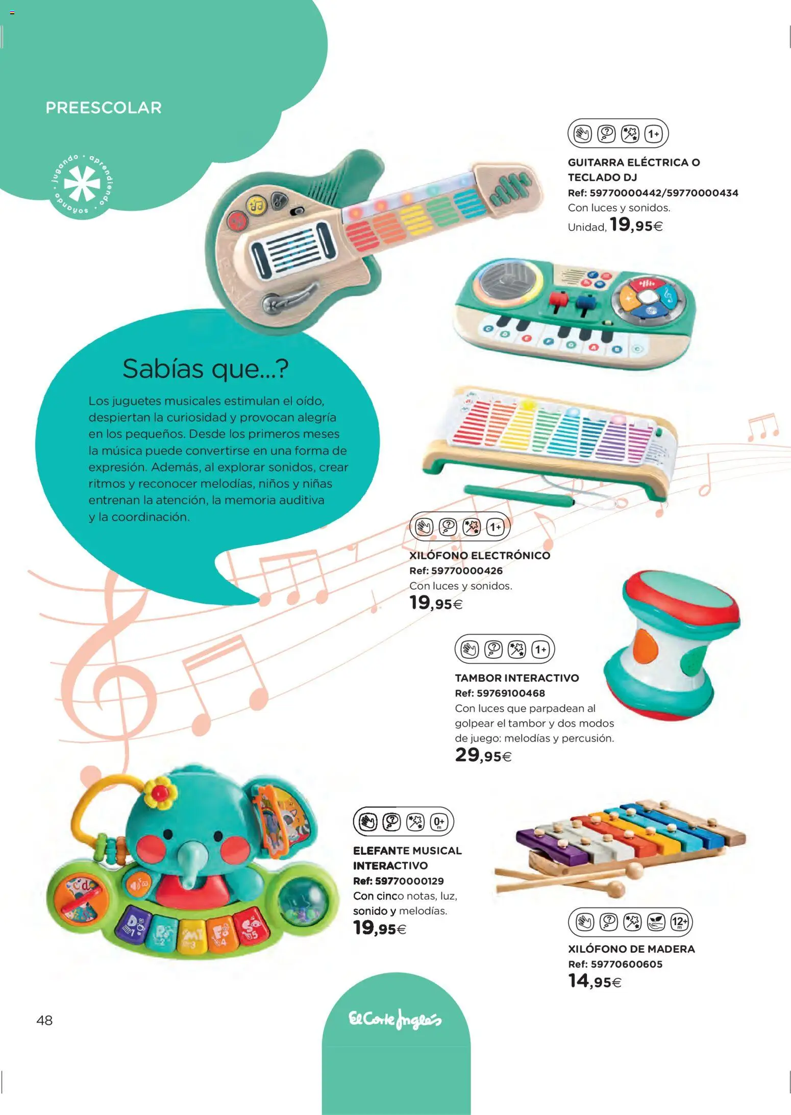 El Corte Inglés ofertas │ válido desde el 27.10.2025 | Página: 48 | Productos: Teclado, Juguetes