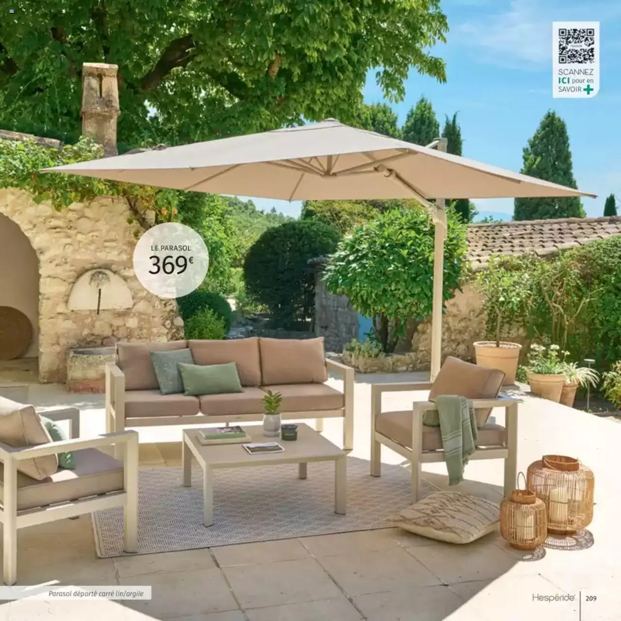  | Page: 209 | Produits: Parasol déporté, Parasol