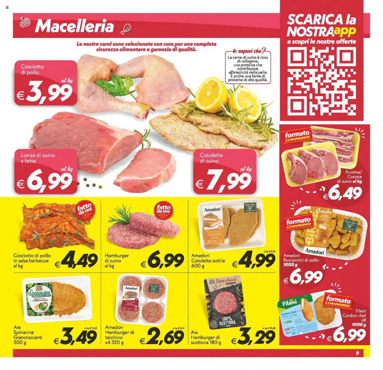 Volantino SuperConveniente del 12.09.2025 | Pagina: 9 | Prodotti: Pollo, Tacchino, Barbecue, Salsa barbecue