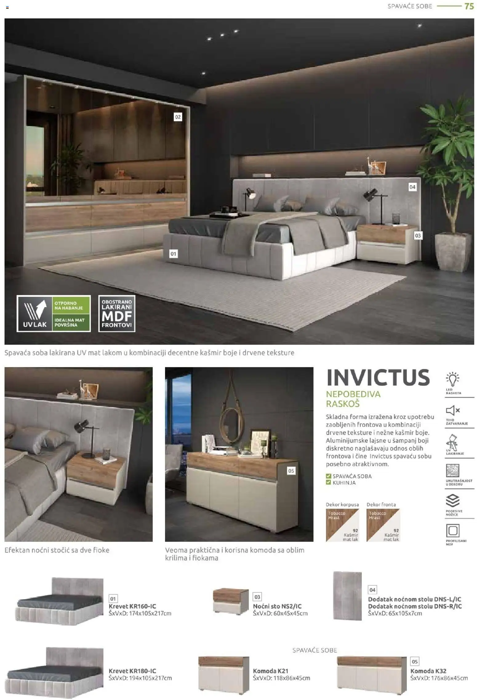 Jela katalog - važi od 09.03.2026 | Strana: 75 | Proizvode: Krevet, Komoda, Sto, Kuhinja