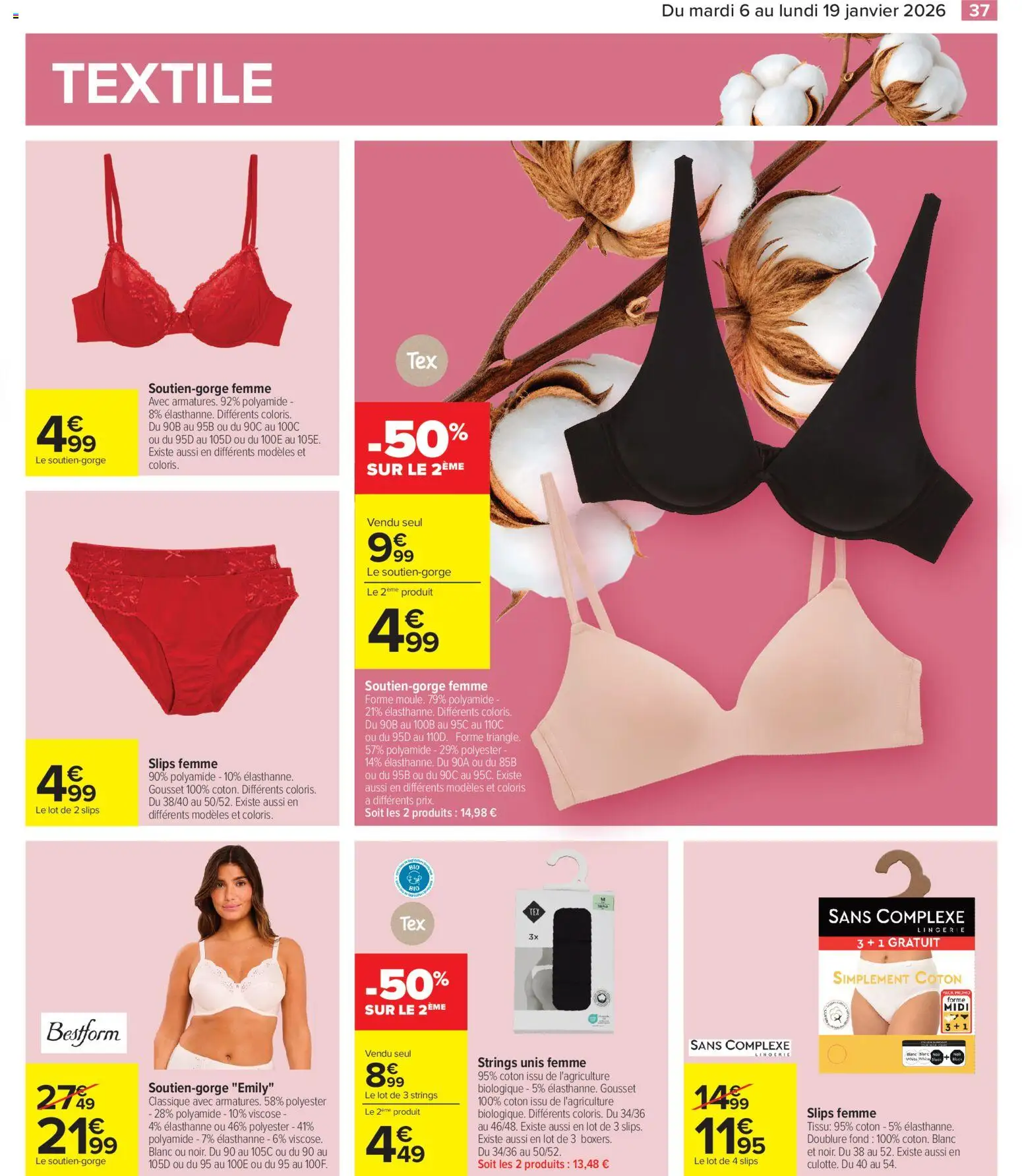 {H1} | Page: 39 | Produits: Coton, Slips