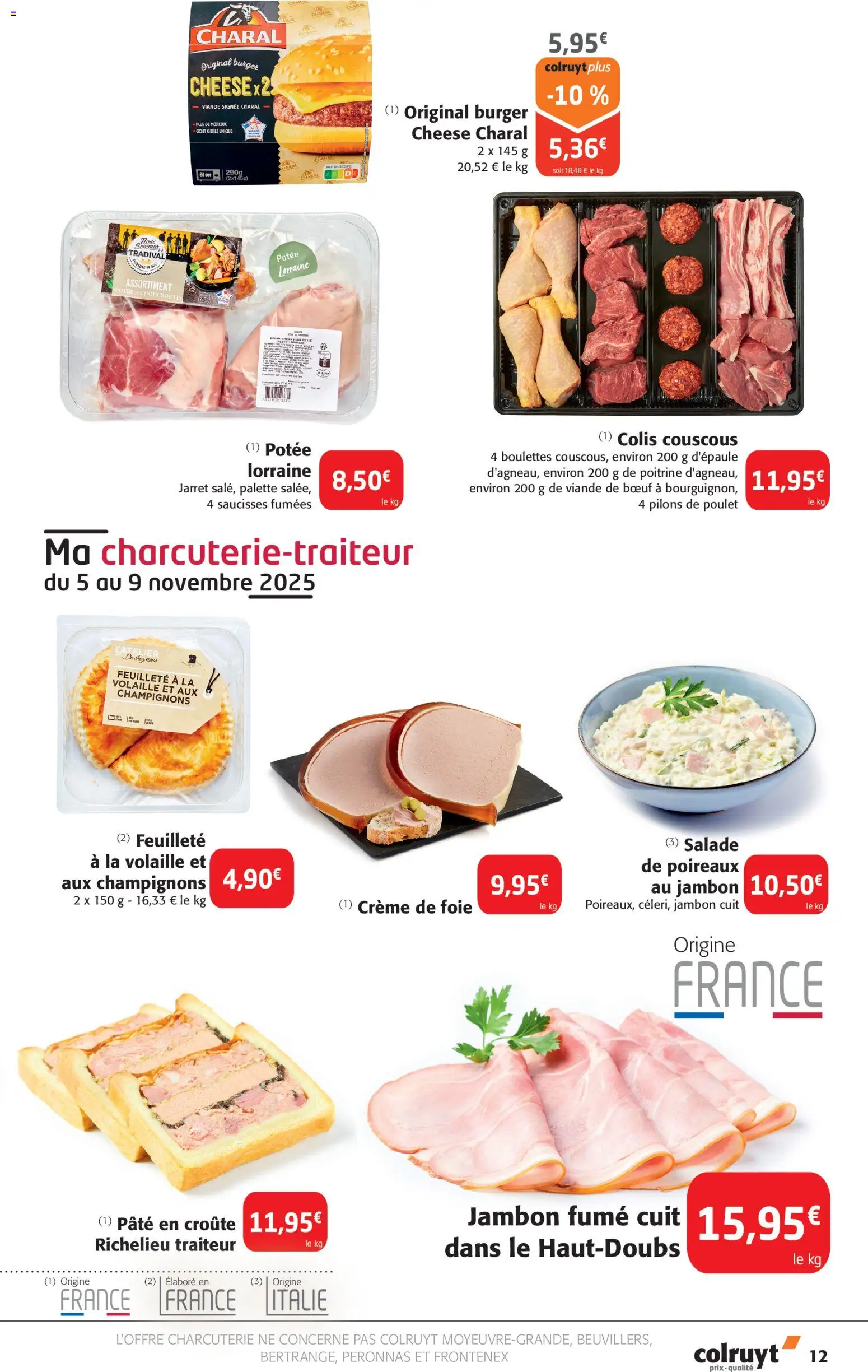 {H1} | Page: 12 | Produits: Volaille, Poireaux, Couscous, Viande