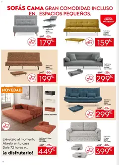 Vista previa Conforama folleto válido desde el 26.02.2026 | Página: 6 | Productos: Sofá cama, Cama, Sofá, Sillón