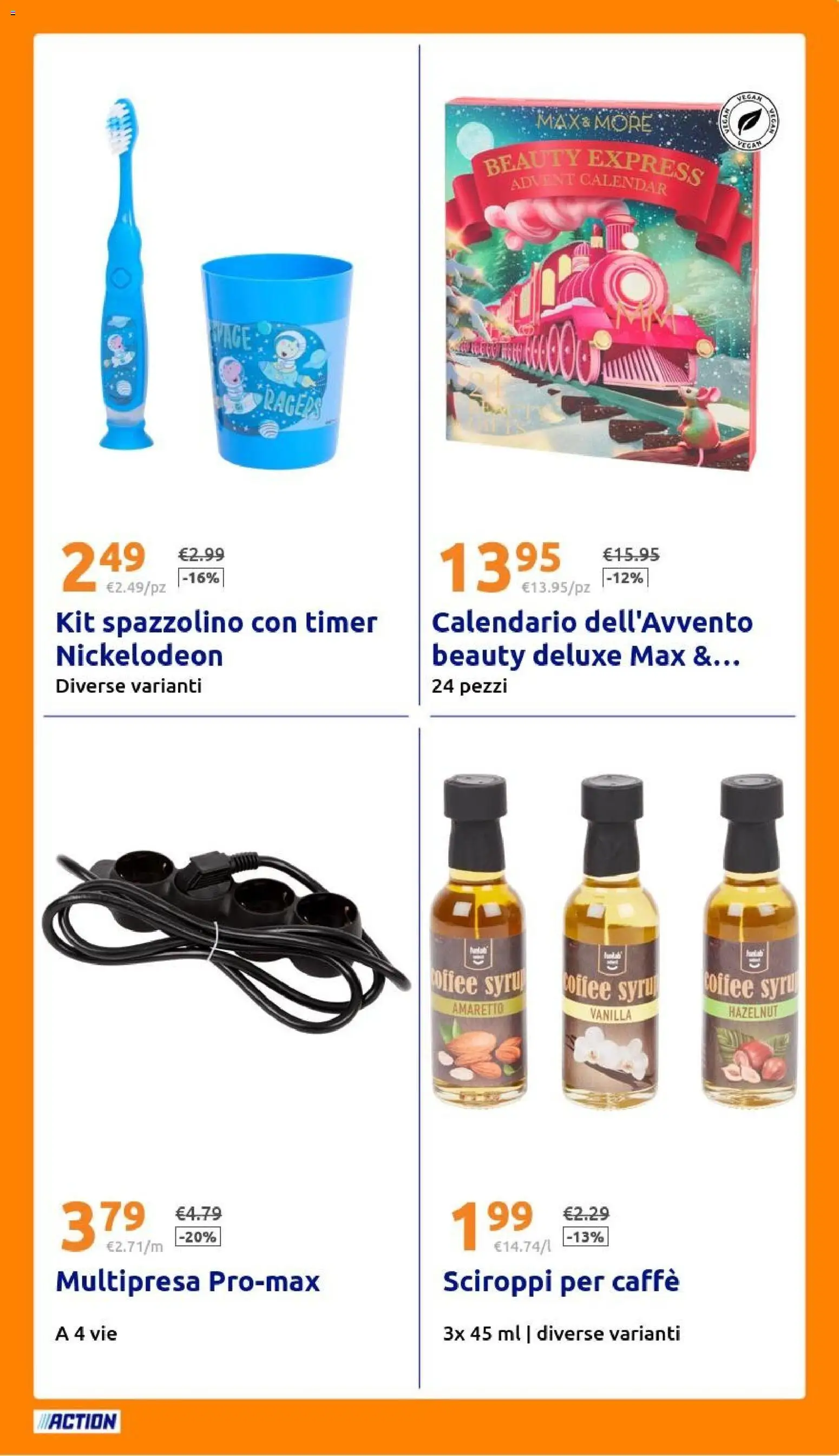 Volantino Action del 29.10.2025 | Pagina: 25 | Prodotti: Caffè, Spazzolino