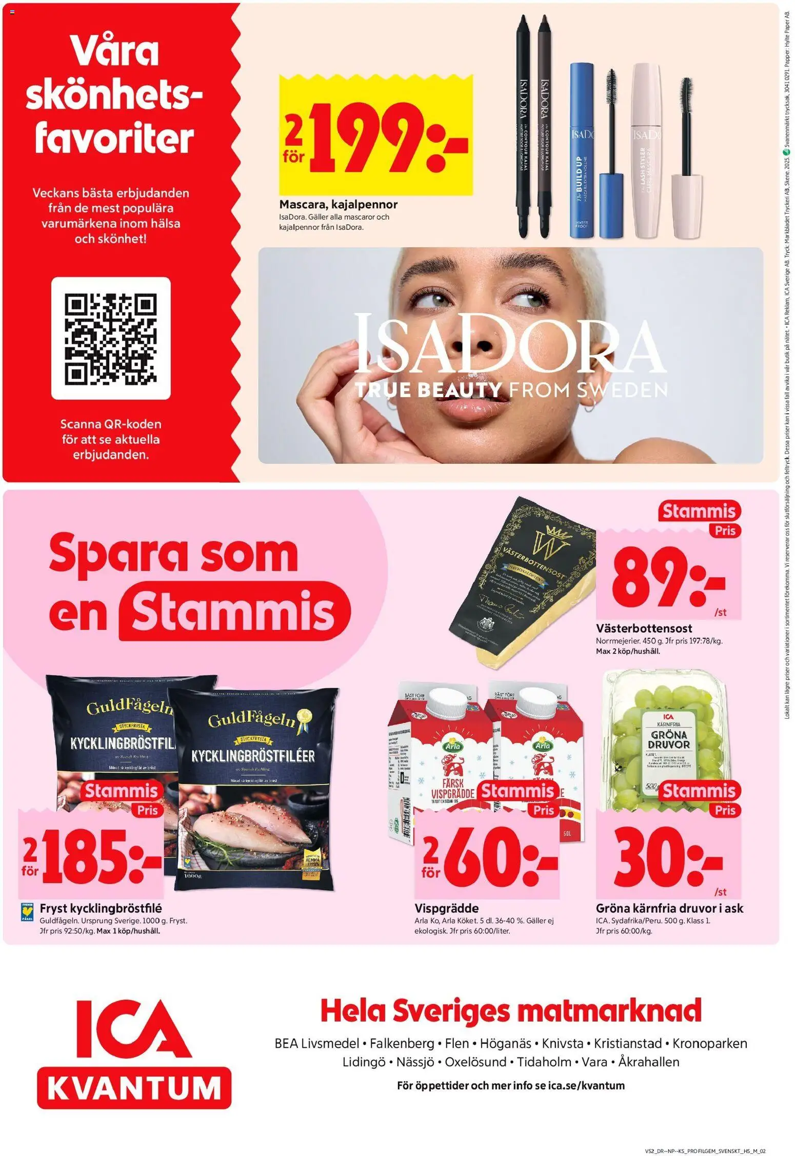 ICA Kvantum reklamblad aktuell från 22.12.2025 | Sida: 10 | Produkter: Mascara, Kycklingfile, Kajal, Vispgrädde