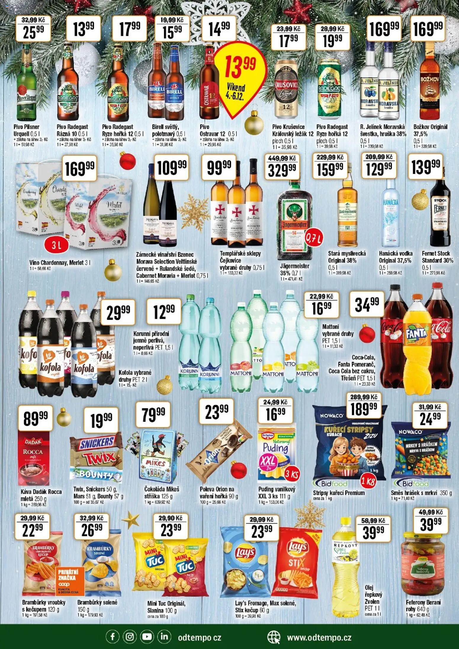 Tempo leták - JO od 03.12.2025 | Strana: 2 | Produkty: Pilsner, Fernet, Lay's, Cola