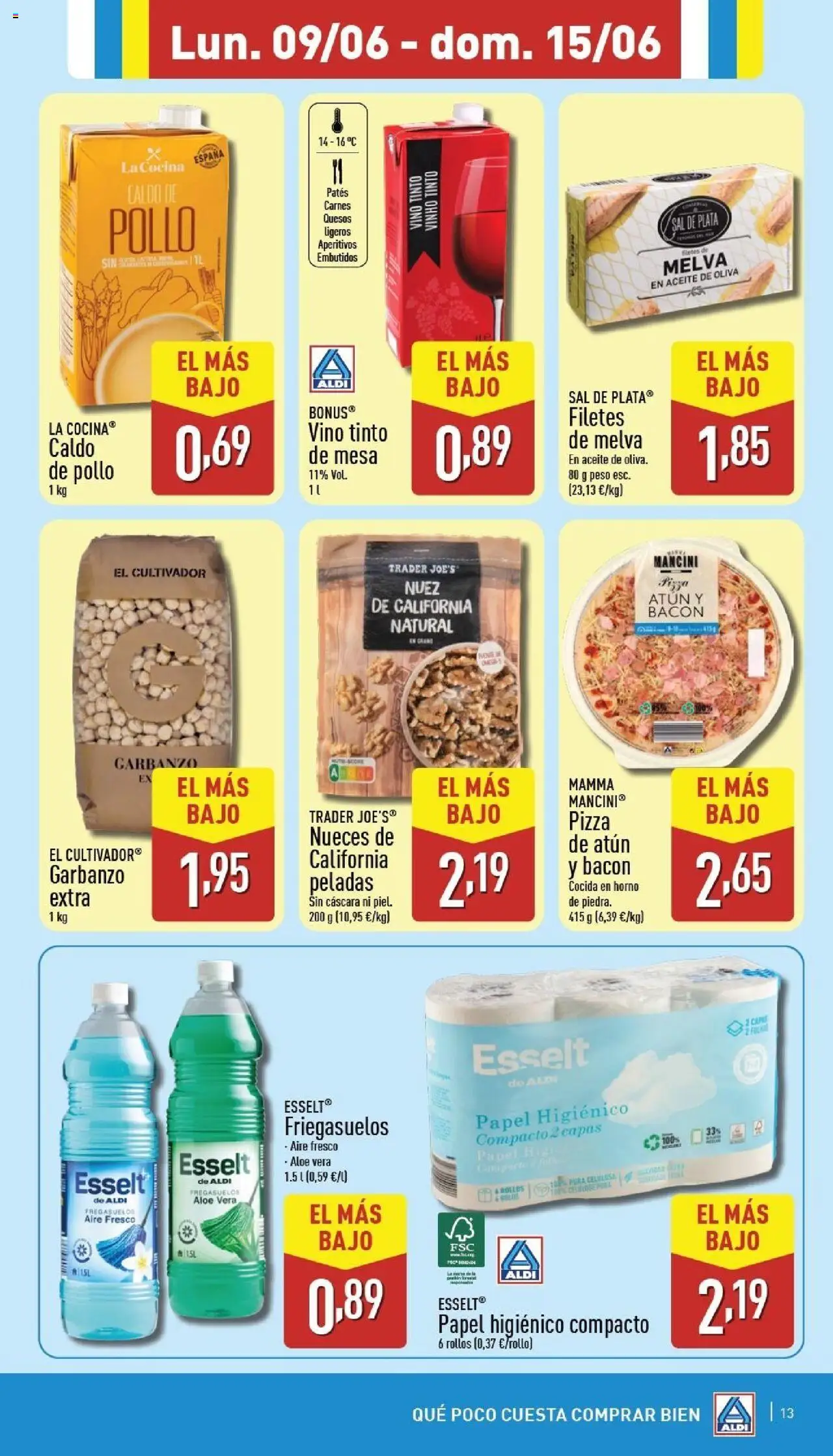 Aldi folleto Canarias │ válido desde el 09.06.2025 | Página: 13 | Productos: Aceite, Vino, Horno, Peso
