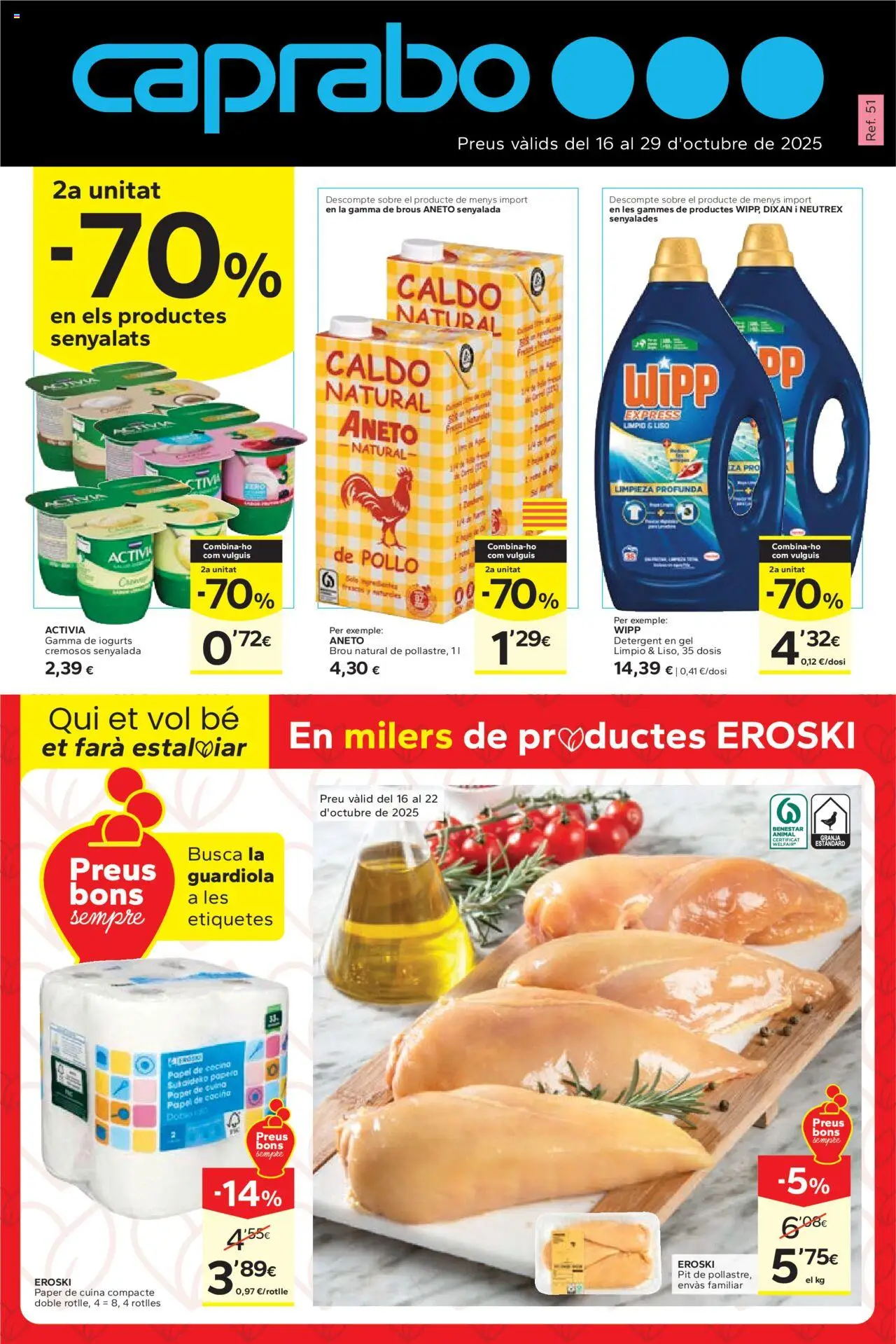 Caprabo folleto │ válido desde el 16.10.2025 | Página: 1 | Productos: Κρεμάστρα, Cocina
