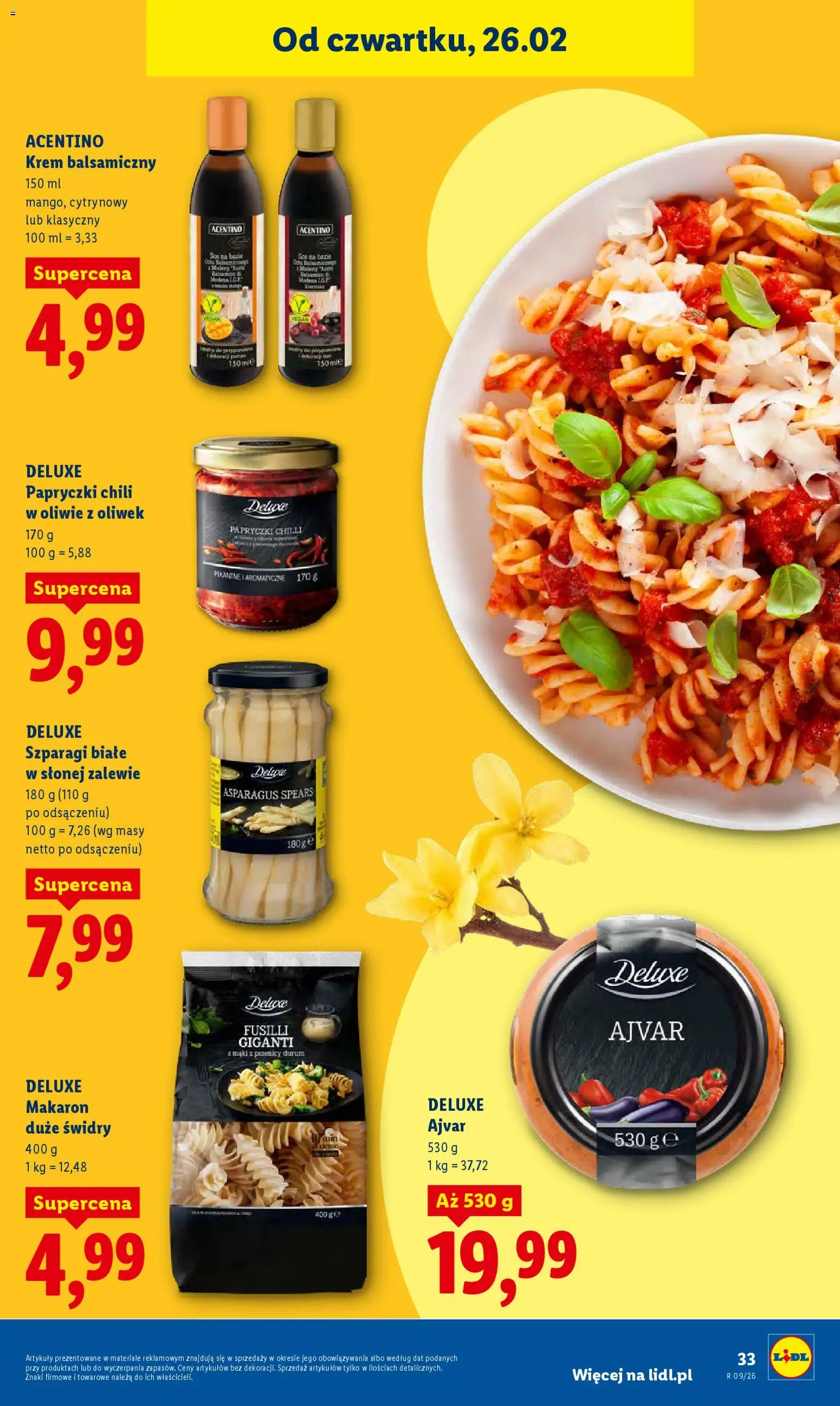 Lidl Polsko leták od 26.02.2026 | Strana: 33 | Produkty: Vegan, Krém, Deluxe, Ajvar