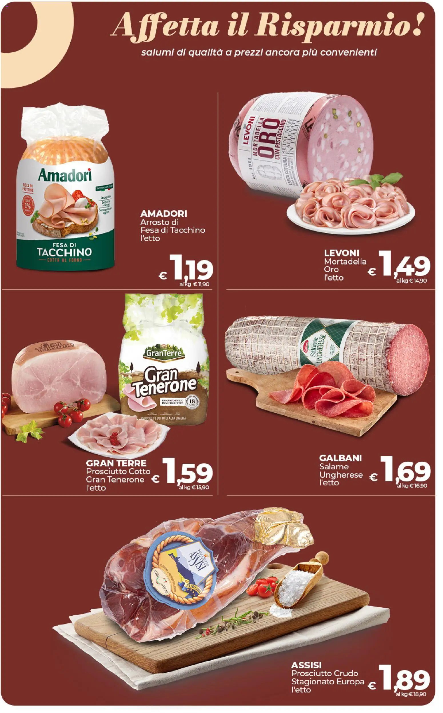 Volantino COOP del 17.01.2026 | Pagina: 8 | Prodotti: Prosciutto Cotto, Latte, Prosciutto, Mortadella