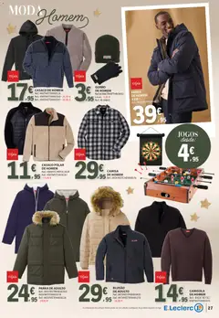 Pré-visualização E.Leclerc - Folheto Natal válido de 04.11.2025 | Página: 27 | Produtos: Casaco, Camisa, Camisola, Gorro