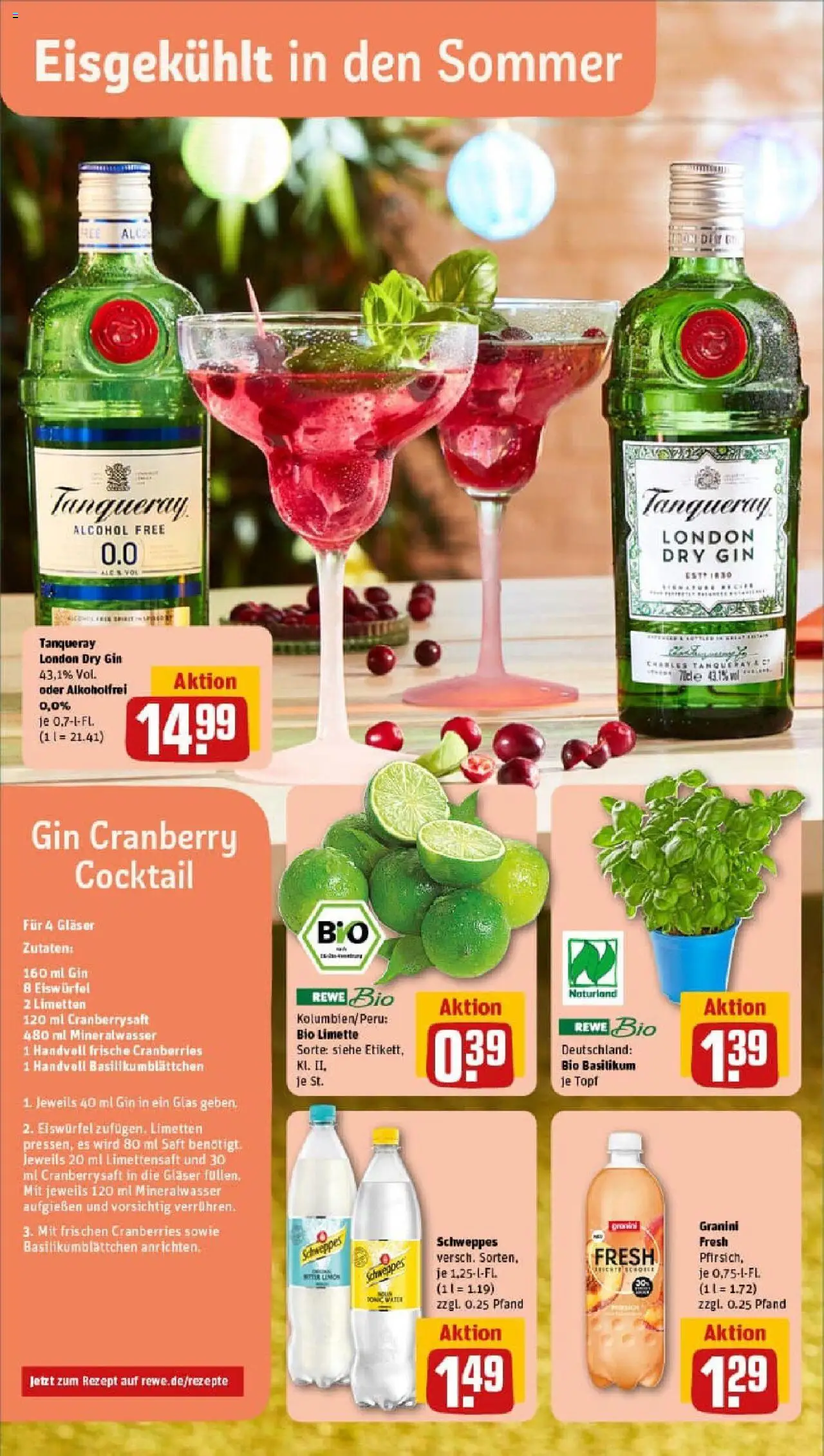 Rewe prospekt Grünberg	 - gültig ab dem 27.07.2025 | Seite: 4 | Produkte: Mineralwasser, Granini, Limette, Saft