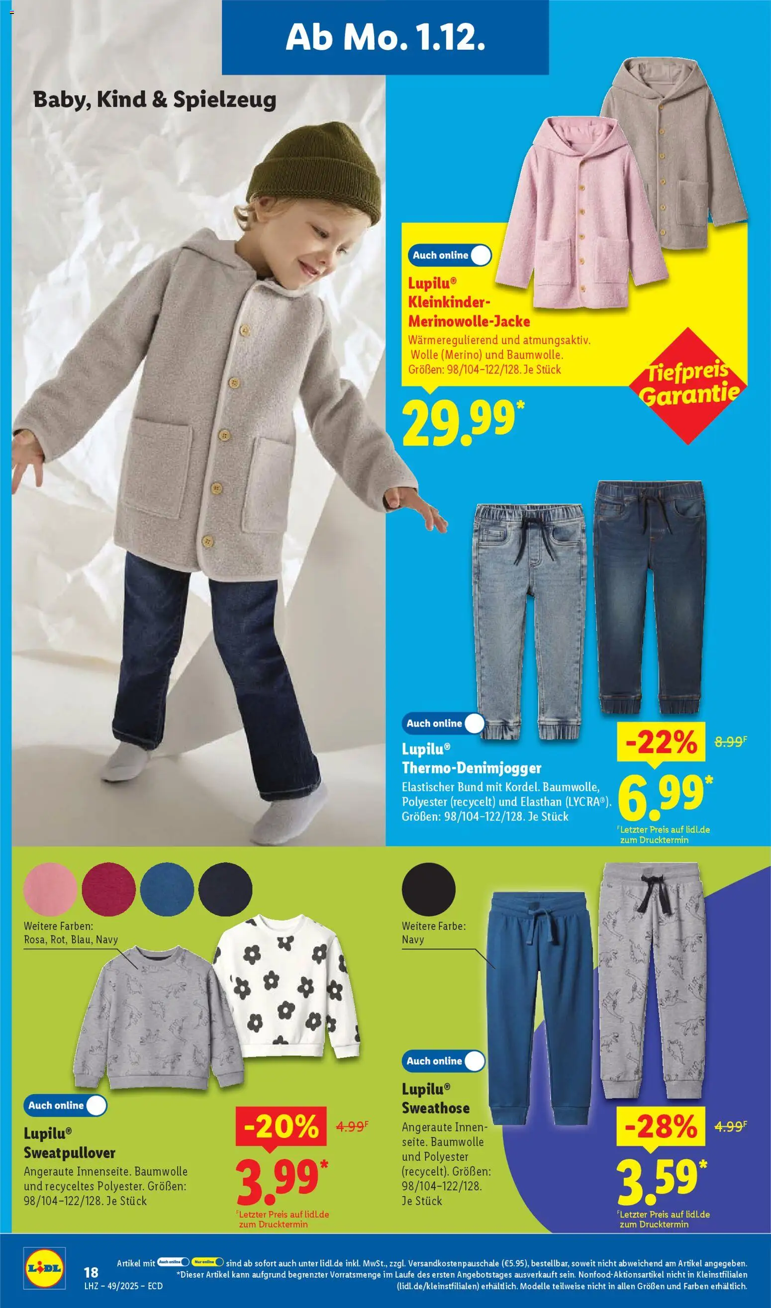 Lidl - Prospekt – gültig ab 01.12.2025 | Seite: 34 | Produkte: Sweathose
