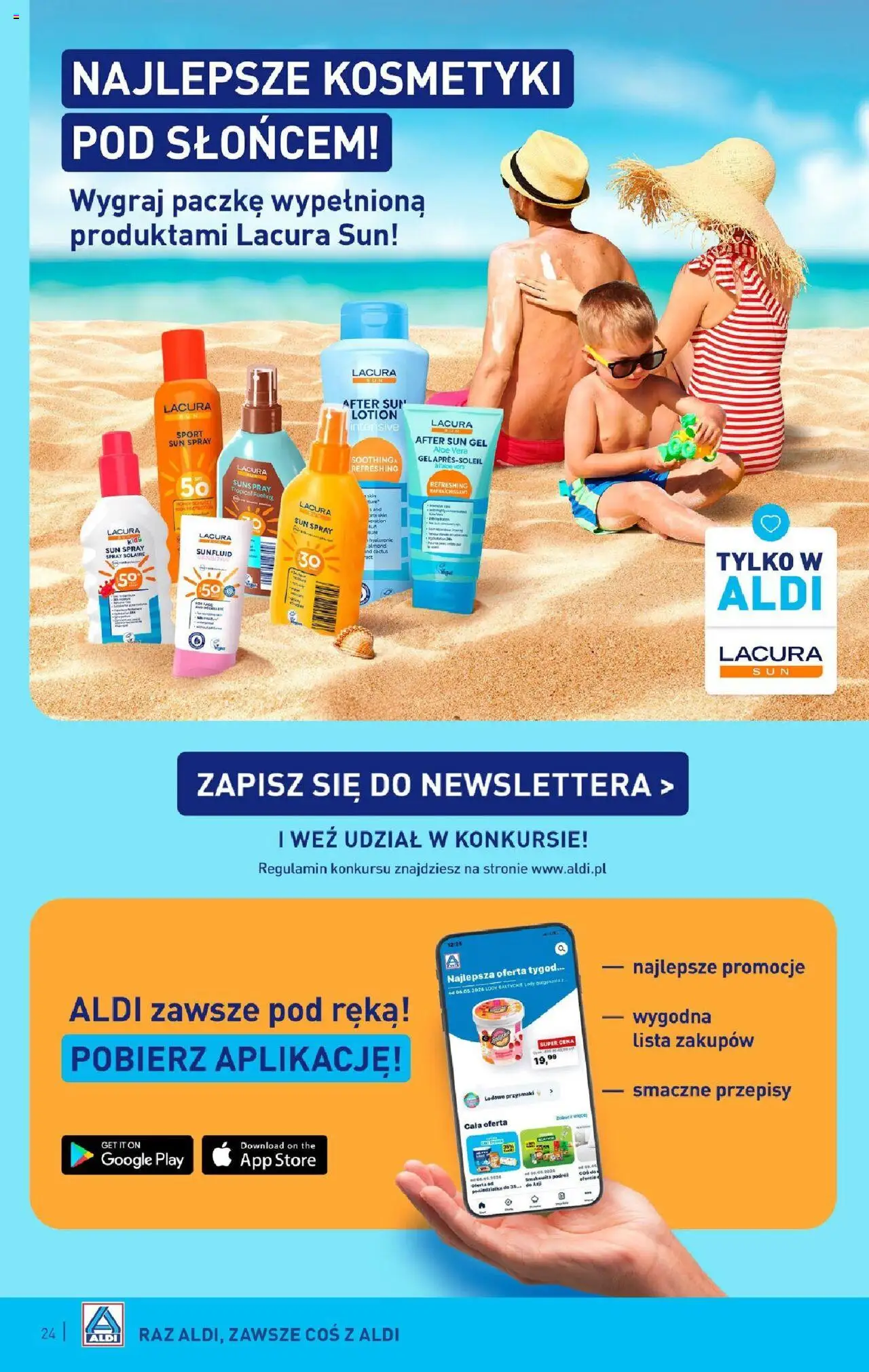 Aldi Gazetka od 02.06.2025 | Strona: 24 | Produkty: Kosmetyki, Gorgonzola, Lody, Lotion