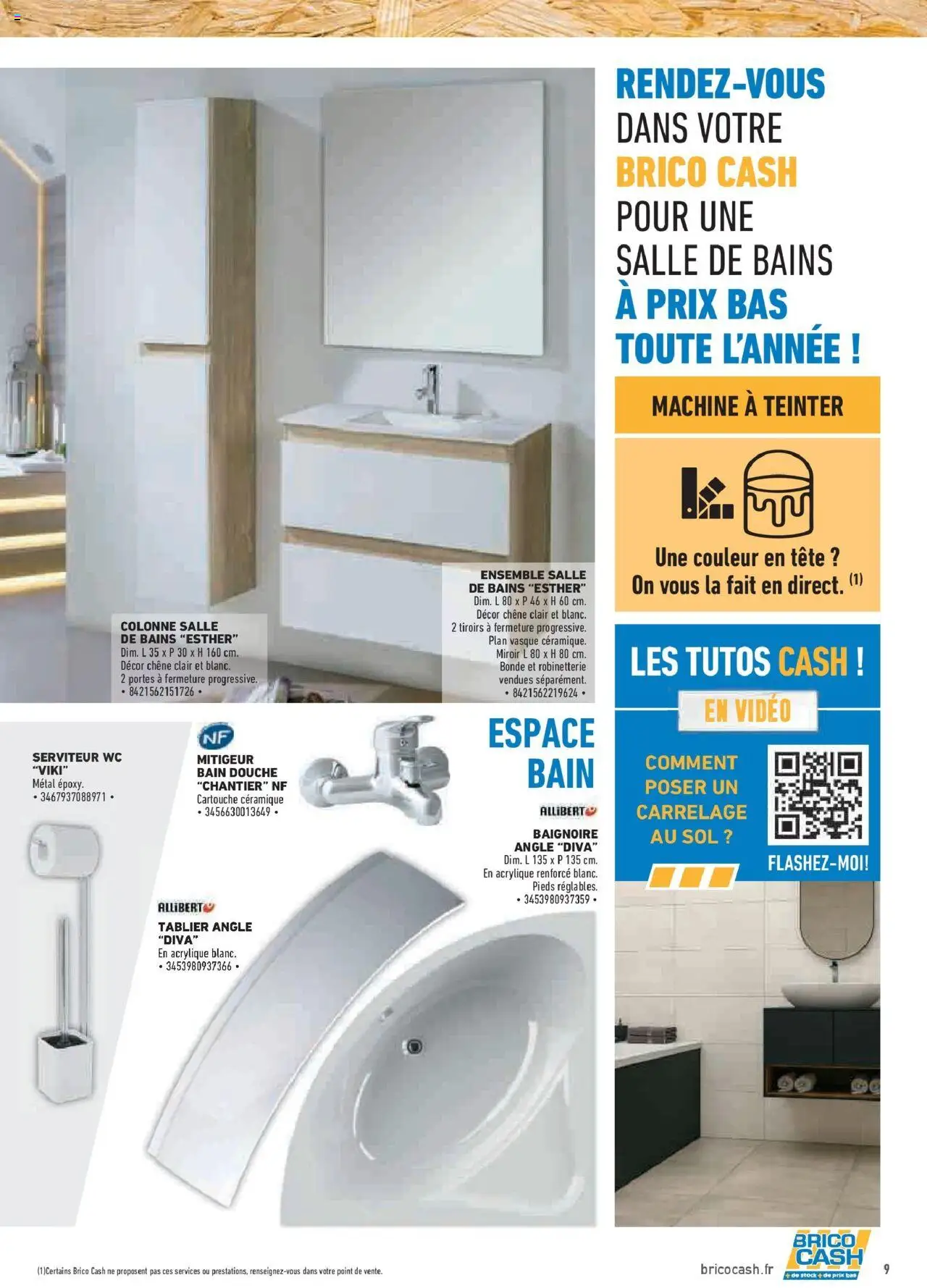 {H1} | Page: 9 | Produits: Vidéo, Baignoire, Douche, Cartouche