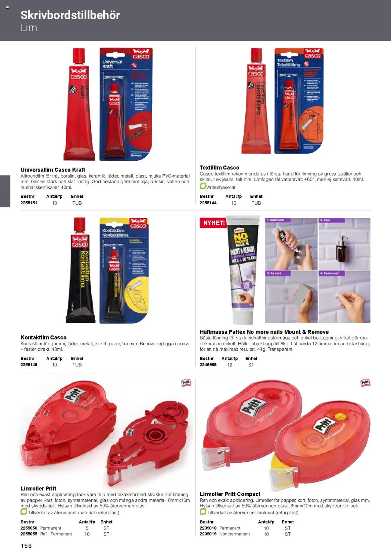 Office Depot reklamblad aktuell från 01.02.2025 | Sida: 160 | Produkter: Tält, Tejp, Kontakt