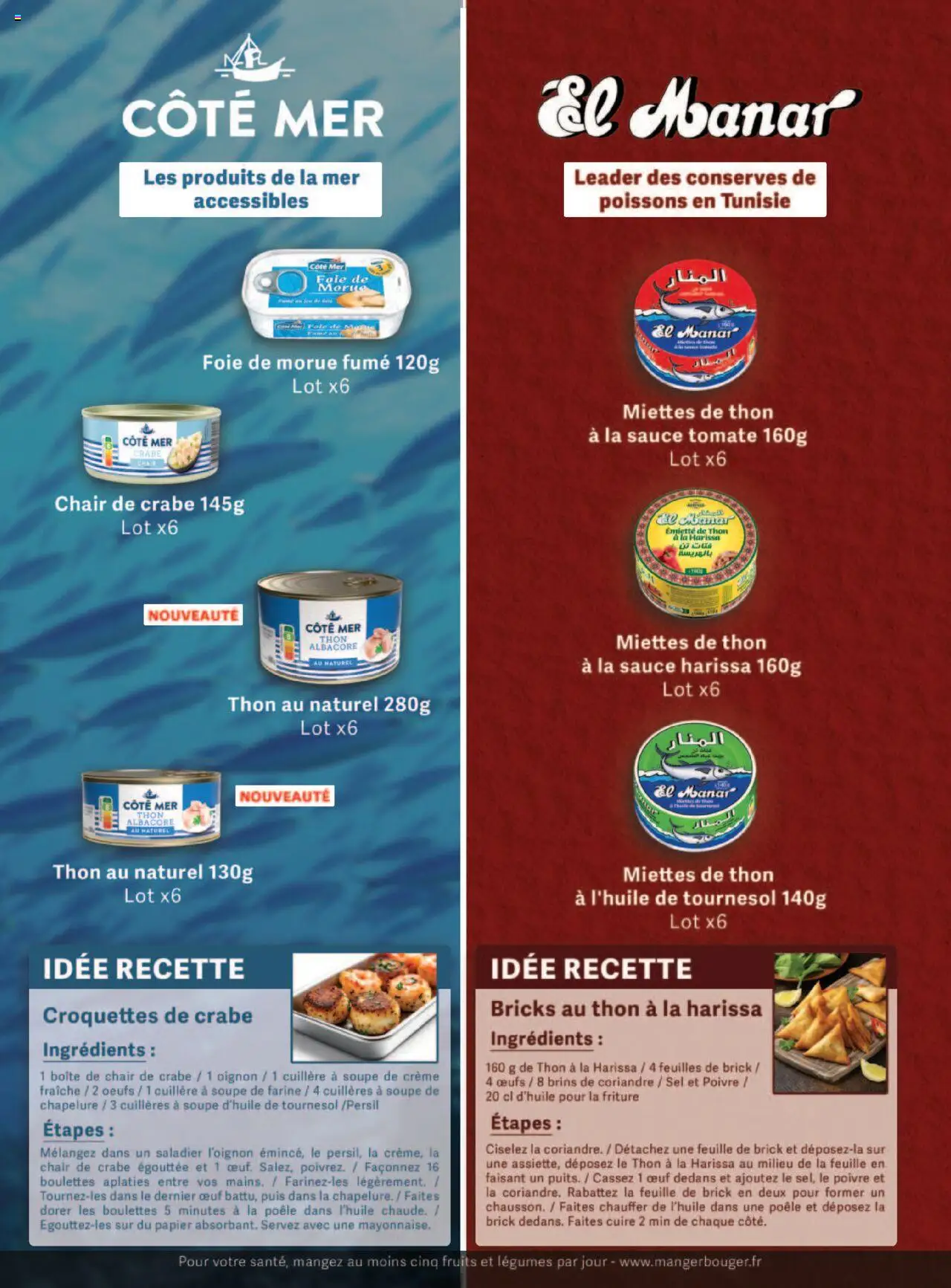  | Page: 102 | Produits: Feuilles de brick, Farine, Poivre, Crème