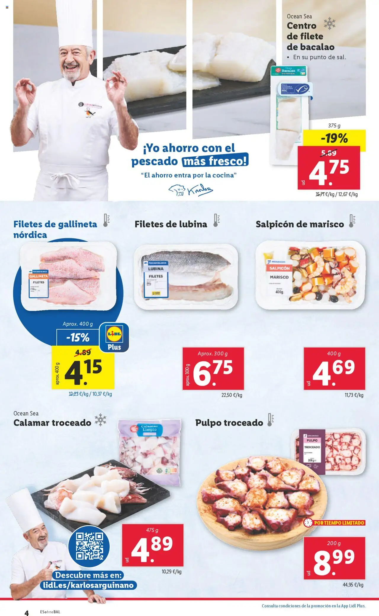 Lidl catálogo MAD │ válido desde el 09.06.2025 | Página: 4 | Productos: Pescado, Té, Cocina, Filete