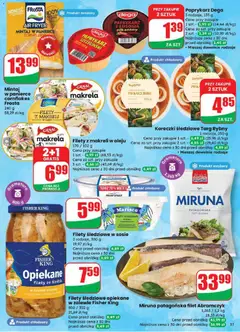 Pogląd oferty "Mintaj w panierce cornflakes Frosta, Mintaj in cornflakes breading, 240 g" - ważna od 18.03.2026 | Strona: 31 | Produkty: Paprykarz, Mintaj, Makrela, Łosoś