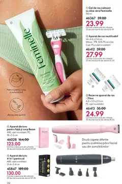 Ofertele Oriflame valabile de la 21.01.2026 | Pagină: 132 | Produse: Gel de ras, Aparat De Ras, Aloe vera, Mâner