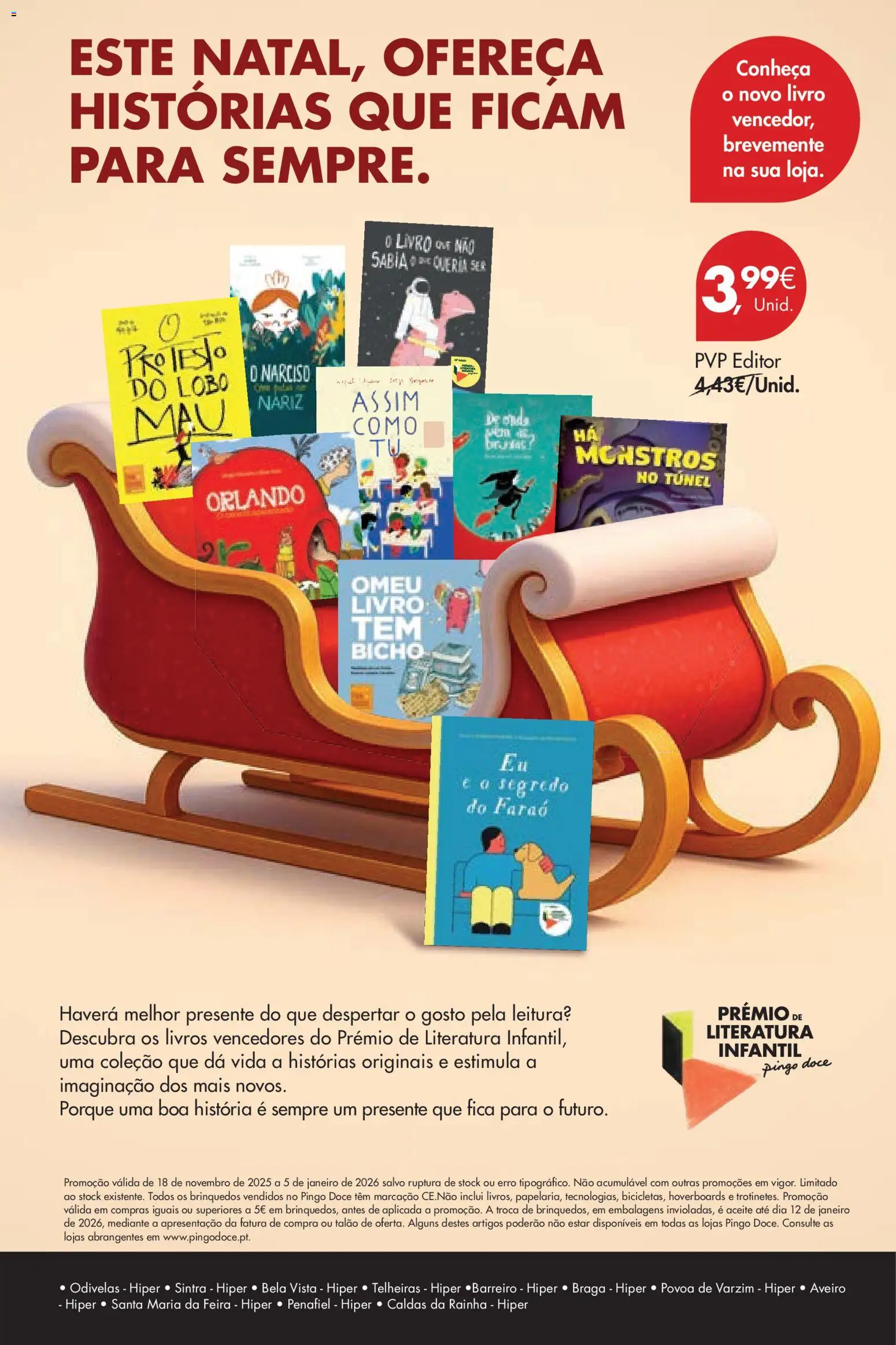 Pingo Doce  Brinquedos Natal Lojas Hipers │ válido de 18.11.2025 | Página: 84