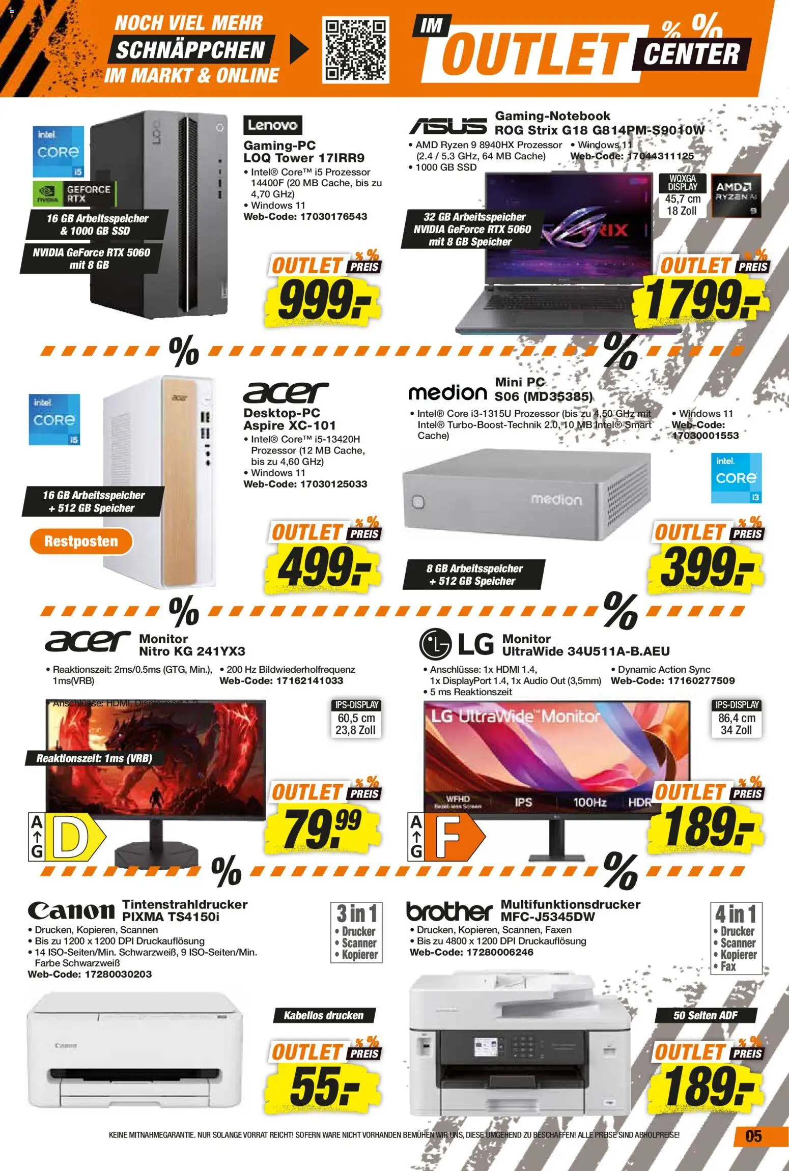 Expert Prospekt 	 – gültig ab 09.01.2026 | Seite: 5 | Produkte: Lenovo, Tintenstrahldrucker, Monitor, Audio