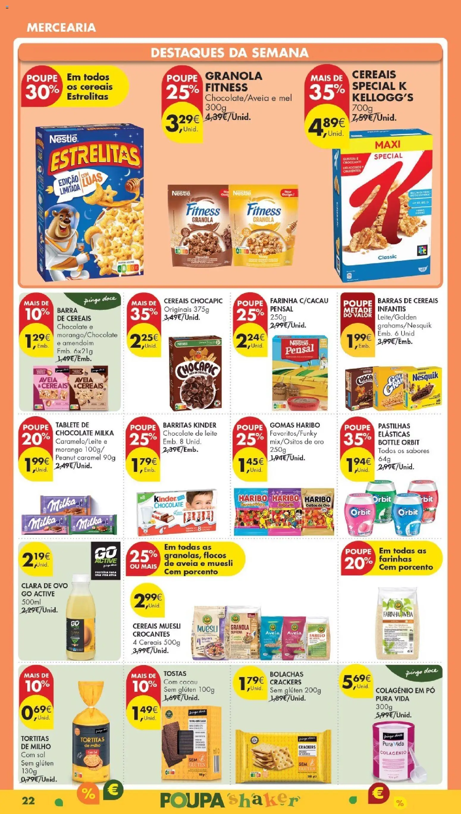 Pingo Doce Poupe Esta Semana Madeira │ válido de 20.01.2026 | Página: 22 | Produtos: Aveia, Sal, Nestlé, Milho