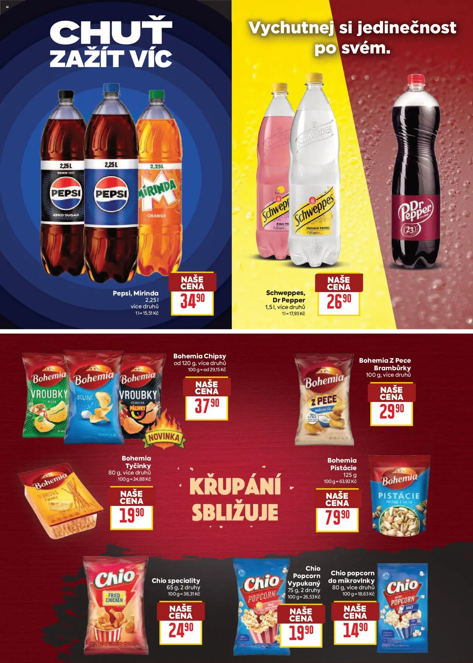 Billa leták - Vaše oblíbené značky od 25.02.2026 | Strana: 20 | Produkty: Pepsi, Tyčinky, Popcorn, Chipsy