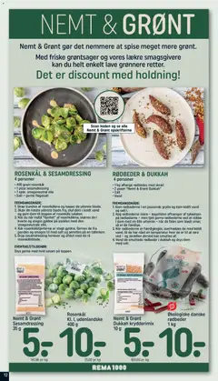 Rema 1000 - Tilbudsavis gyldig fra 25.01.2026 | Side: 12 | Produkter: Rødbeder, Rosenkål, Salt, Søm