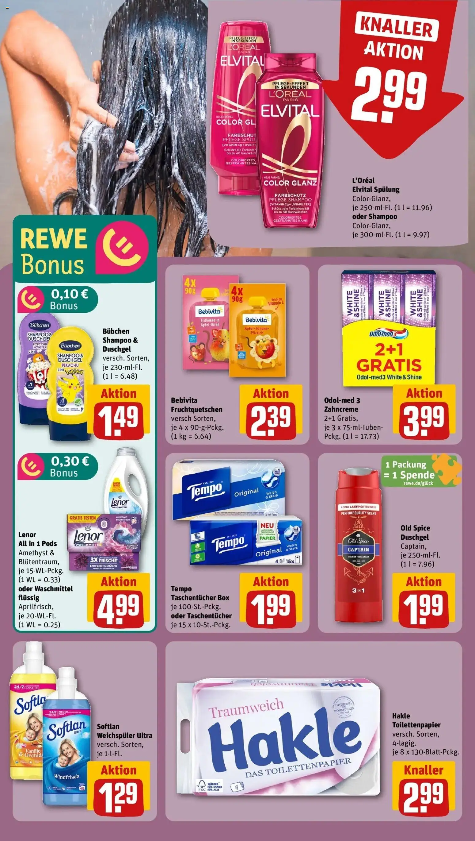 Rewe Prospekt Berlin / Lichtenberg	 – gültig ab 05.04.2026 | Seite: 14 | Produkte: Shampoo, Spülung, Monster, Shower Gel