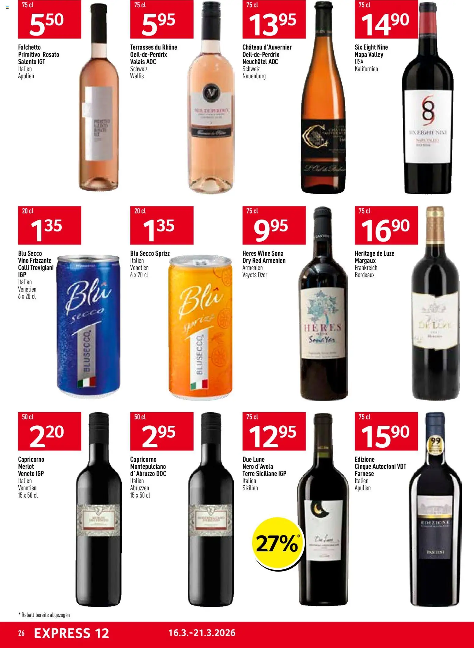 Prodega aktionen – gültig ab 16.03.2026 | Seite: 26 | Produkte: Merlot