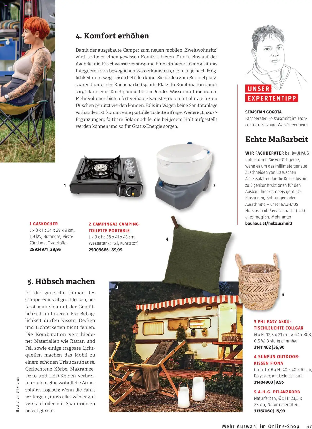 Bauhaus passt! Magazin gültig ab 14.04.2025 | Seite: 57 | Produkte: Wasser, Kissen, Toilette