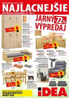 IDEA nábytok leták platný od 15.03.2026