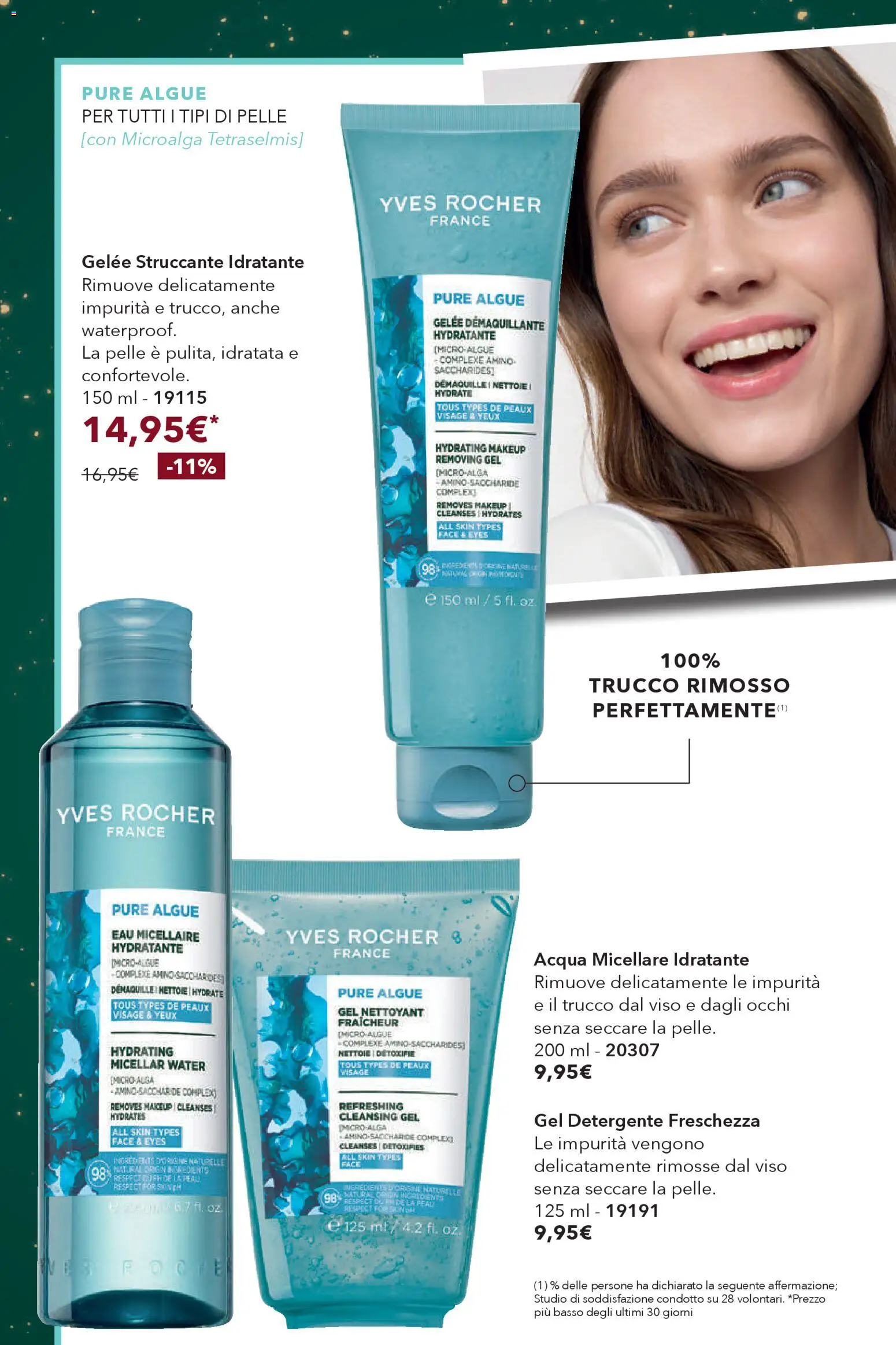 Volantino Yves Rocher del 29.11.2025 | Pagina: 26 | Prodotti: Struccante, Detergente, Acqua, Trucco