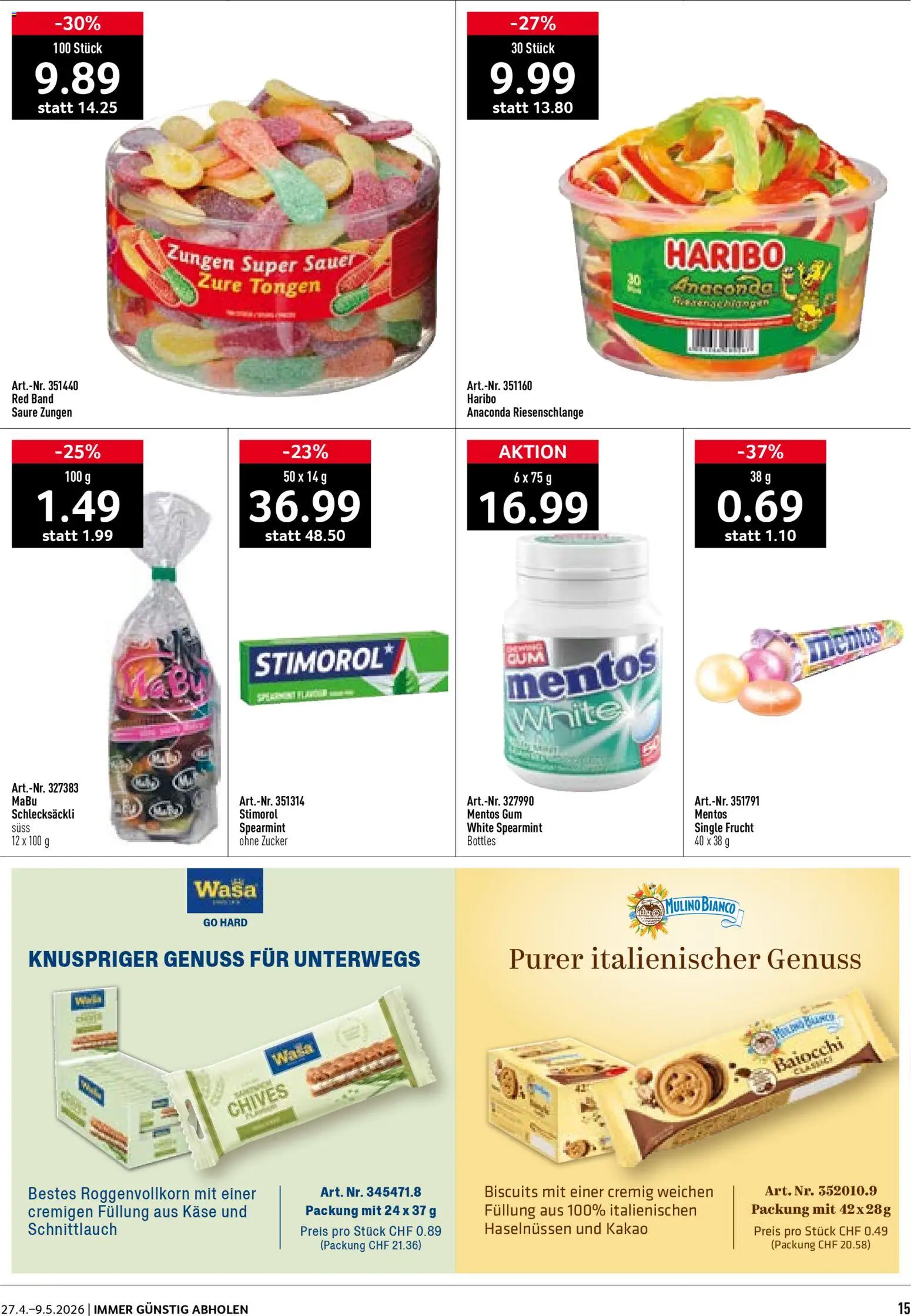 Prodega aktionen Kiosk – gültig ab 27.04.2026 | Seite: 15 | Produkte: Käse, Zucker