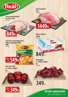 Reál Bevásárló hétvége - Kisalföld - amely érvényes a következő dátumtól: 13.11.2025