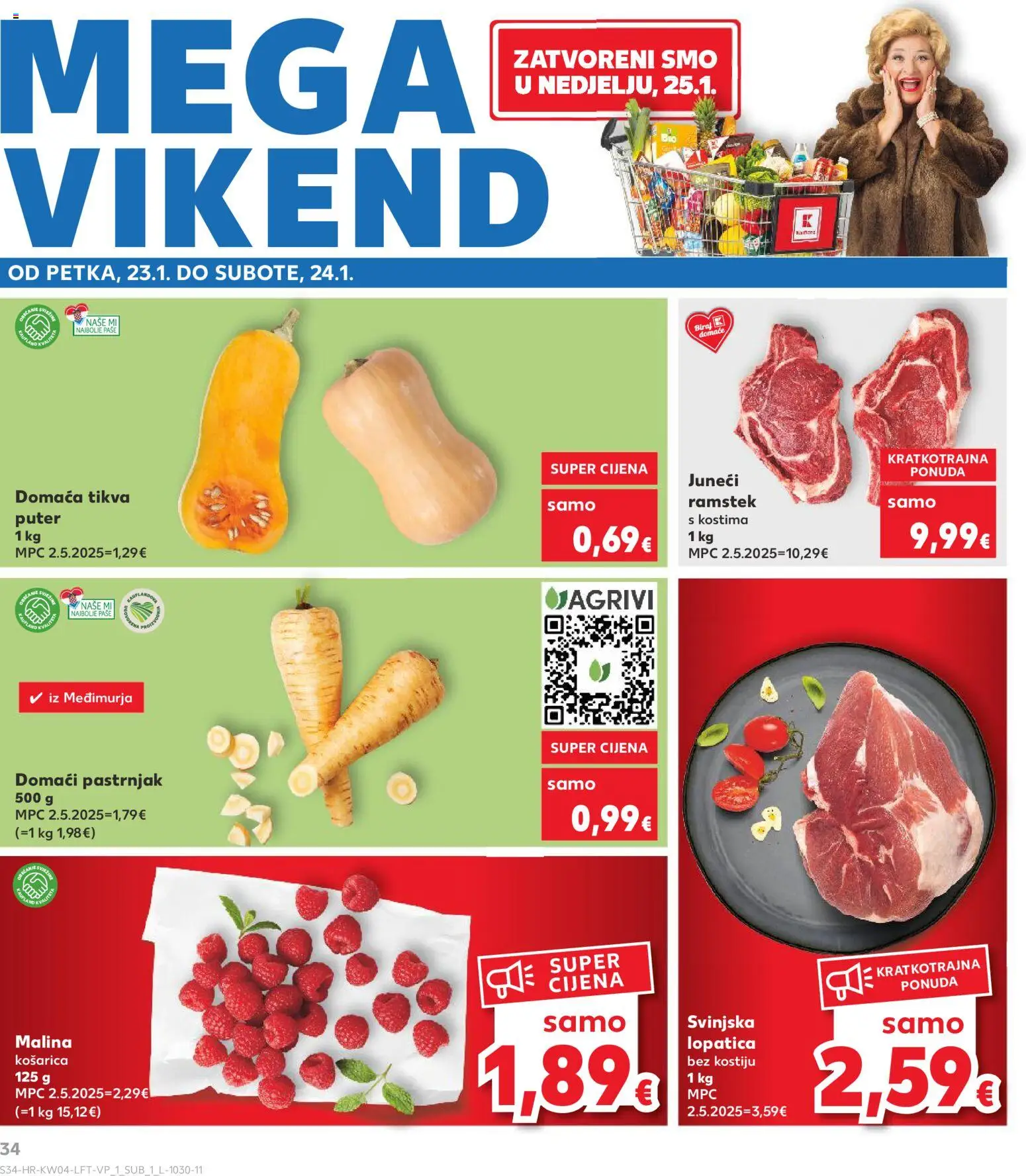 Kaufland HR akciós ujság - amely érvényes a következő dátumtól: 21.01.2026 | Oldal: 34