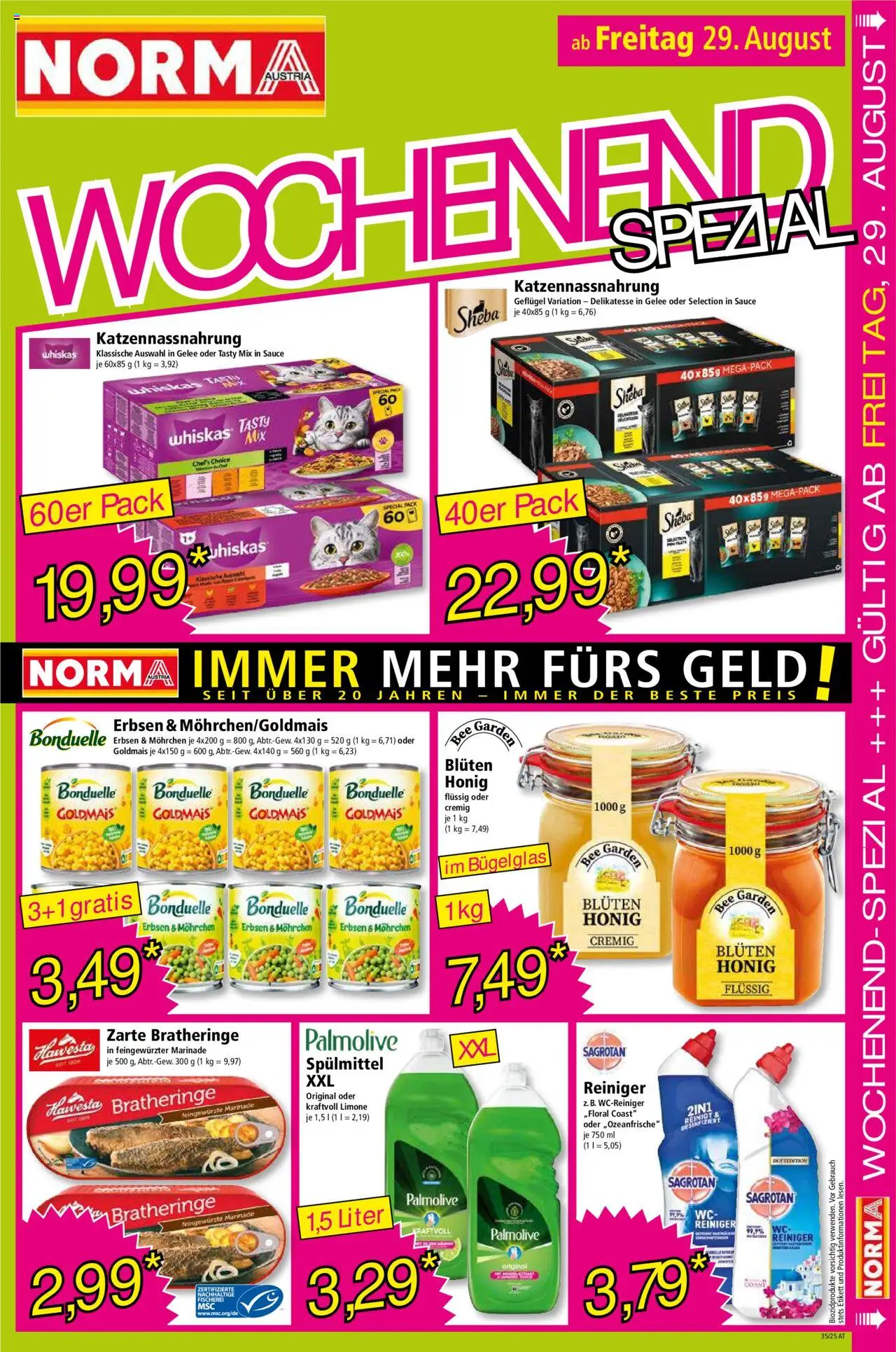 Norma Flugblatt gültig ab 25.08.2025 | Seite: 15 | Produkte: Erbsen