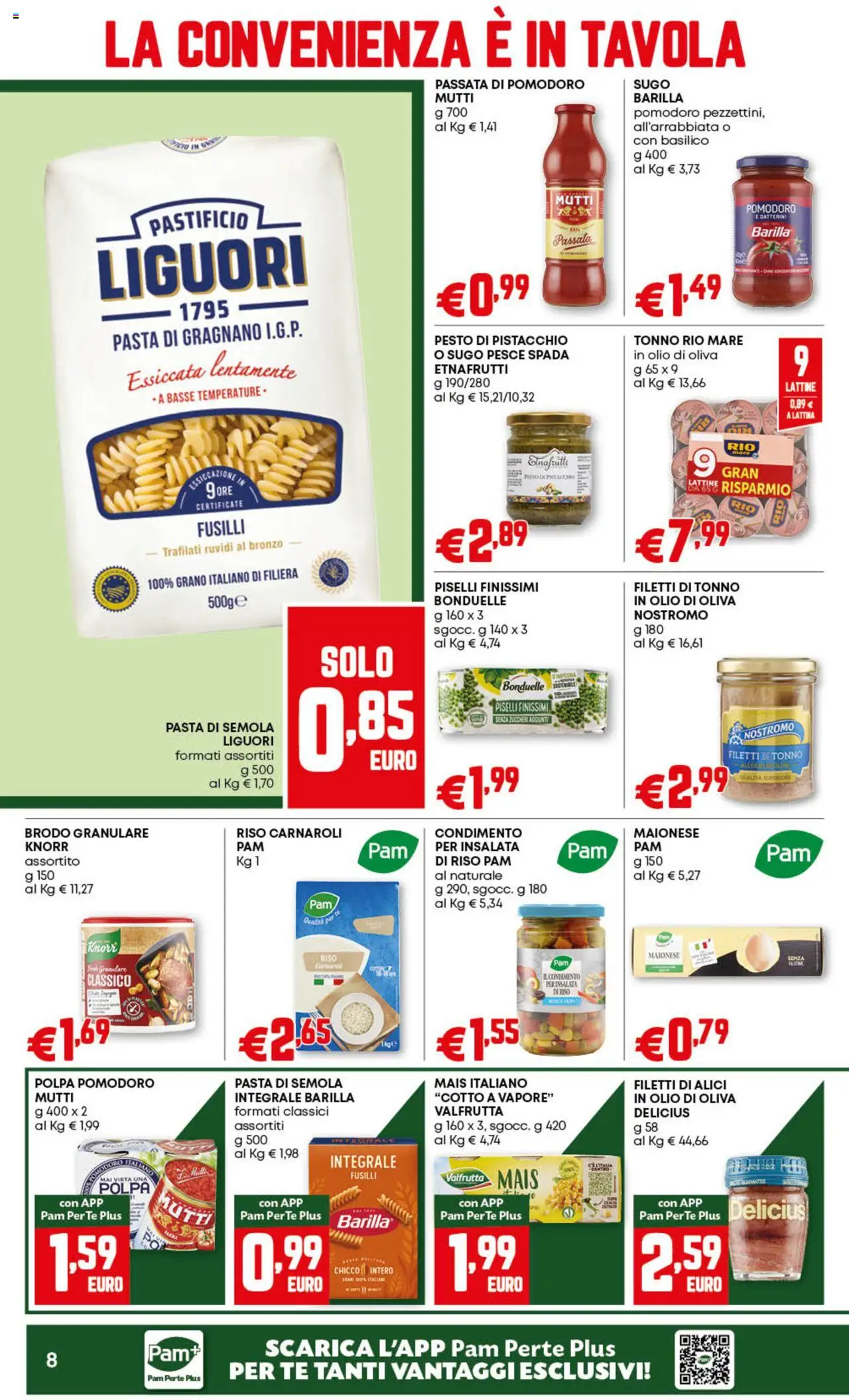 Volantino PAM del 21.08.2025 | Pagina: 8 | Prodotti: Riso, Pesce, Basilico, Olio di Oliva