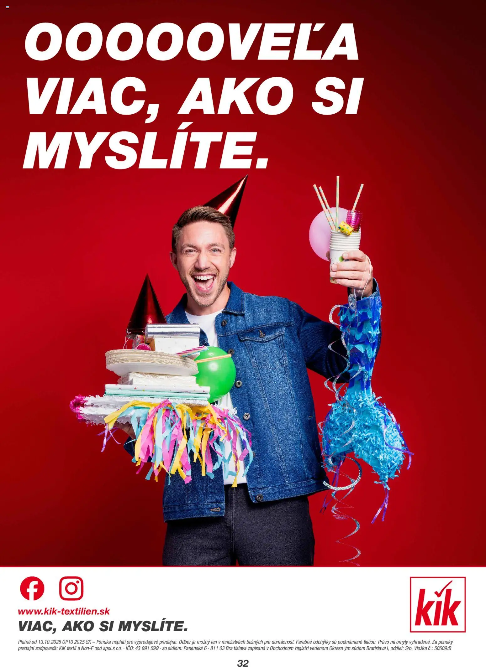 Nové Kik akcie – leták je platný od 13.10.2025 | Strana: 32