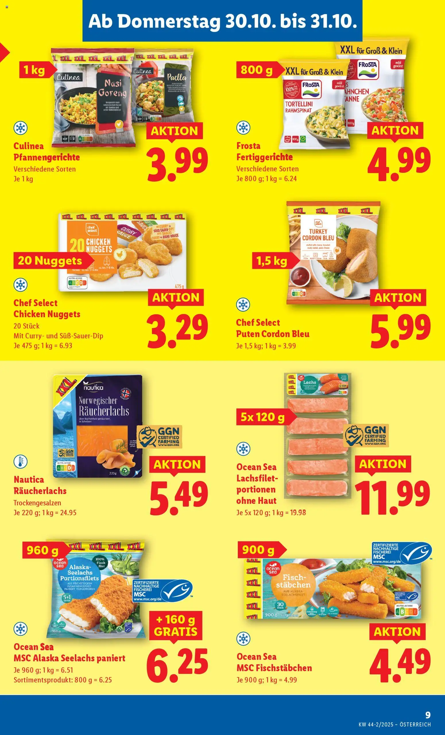 Lidl Flugblatt - Altenmarkt im Pongau, St. Johann im Pongau, Zell am See gültig ab 30.10.2025 | Seite: 13 | Produkte: Fertiggerichte, Fisch