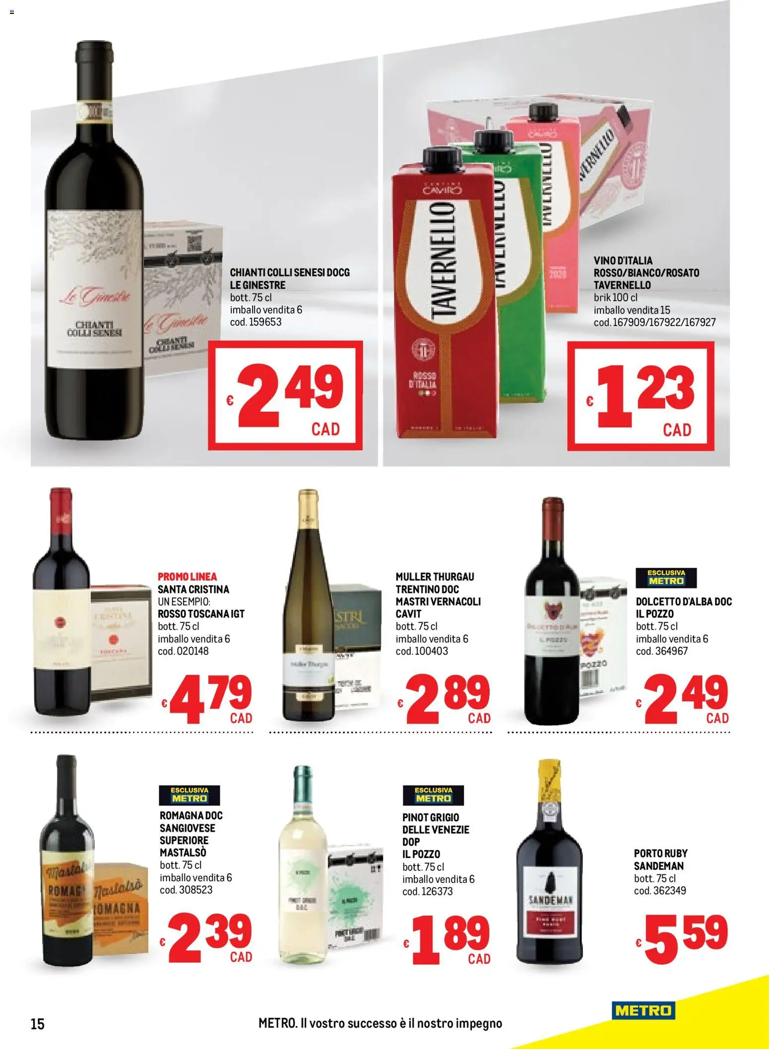 Volantino Metro del 23.10.2025 | Pagina: 15 | Prodotti: Vino