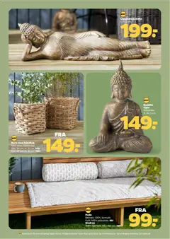 Pude, Betræk: 100% bomuld., Fyld: 100% polyester. 99:, Madras, 100% bomuld. 60 x 180 cm. 129: gyldig fra 14.03.2026 | Side: 27 | Produkter: Madras, Pude, Kurv